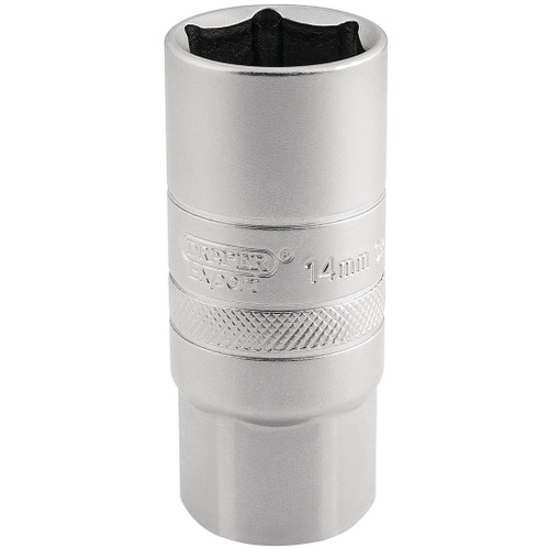 14mm Thread 6 Point Satin Chrome Spark Plug Socket, 1/2" Sq. Dr., 21mm - 16783_HT-PLUG-MS.jpg