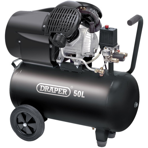 50L Direct Drive V-Twin Air Compressor, 2.2kW/3hp - 29355_1.jpg