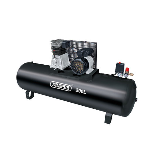 200L Belt-Driven Air Compressor without wheels, 2.2kW/3hp - 55313_1.jpg