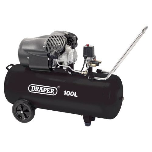 100L Direct Drive V-Twin Air Compressor, 2.2kW/3hp - 65396_1.jpg