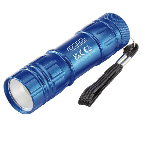 COB LED Aluminium Hand Torch, 3W, 85 Lumens, 3 x AAA Batteries Supplied - 90103_1.jpg