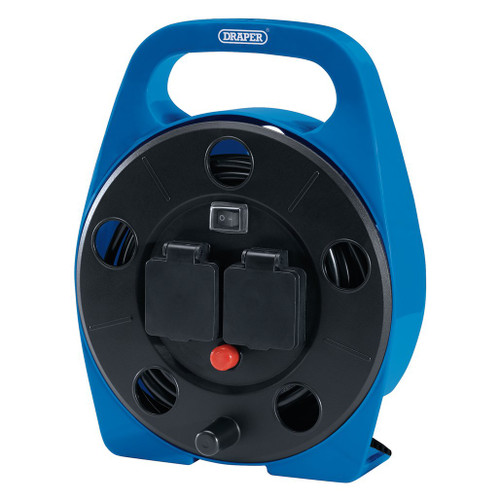 230V 2-Way Cable Reel with LED Work Light, 10m - 99294_1.jpg